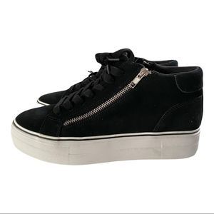Steve Madden Gryphon Sneaker black suede 9 NEW